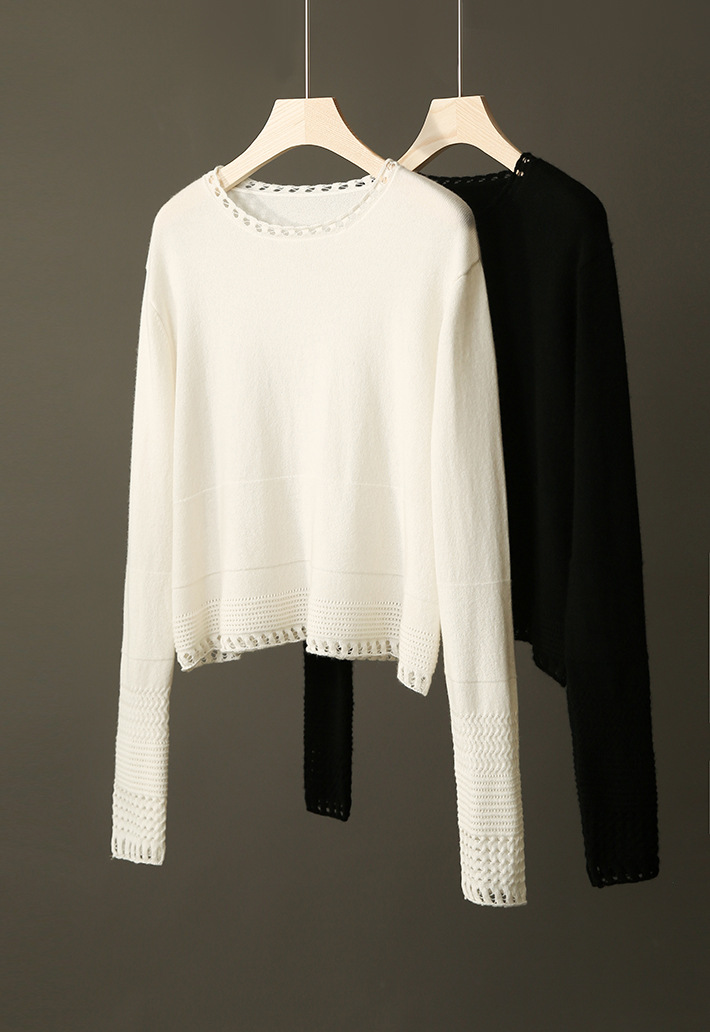 Stickat |  Dam Vihefna Shane Medina Detail Knit Top Dam Dam