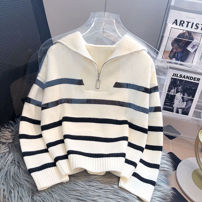 Stickat |  Dam Vmsaba Stripe Ls Highneck Blouse Dam Dam