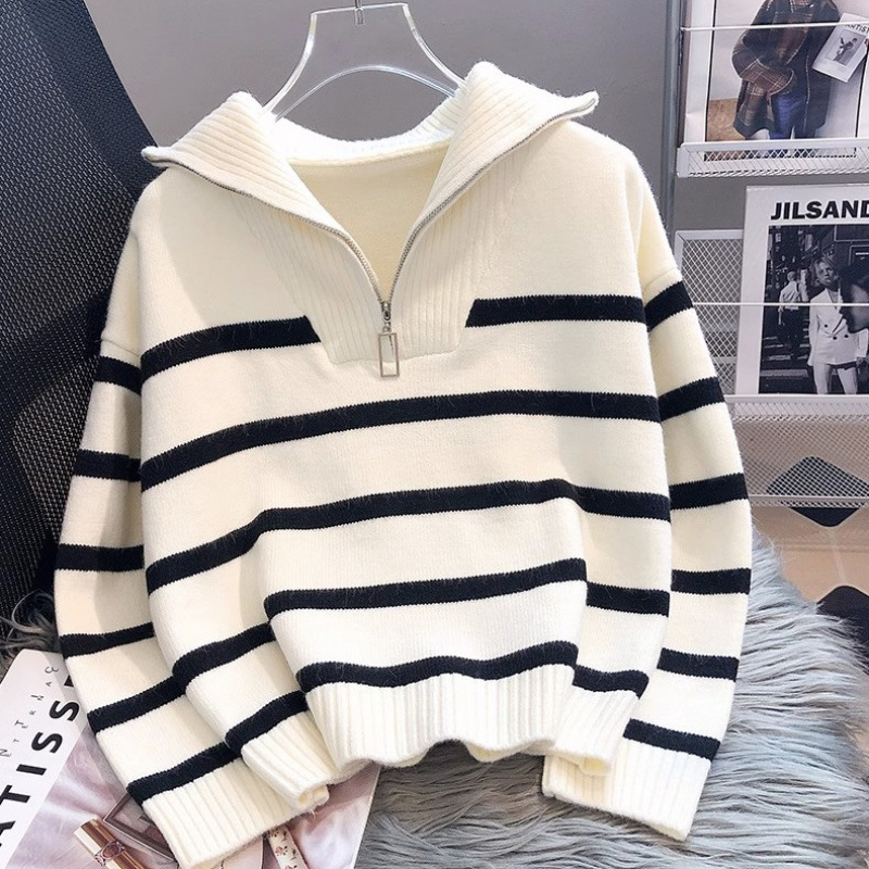 Stickat |  Dam Vmsaba Stripe Ls Highneck Blouse Dam Dam